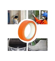 Renkli Maskeleme Kağıt Bant Boya Bandı 24mmx20mt Turuncu (Çok Renkli)