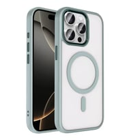 Northcity iPhone 15 Pro Max ile Uyumlu Magsafe Kapak - Gri Askeri Sınıf Koruma