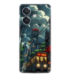 Oppo A3 Kılıf Boutique Baskılı Resimli Train Pcode -049