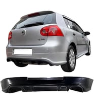 Vw Golf 5 Custom Arka Ek Difüzör Siyah Plastik 2003-2009 Arka-difizör-bodykit-ek-karlık