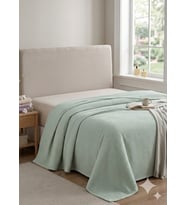 Faralya Life %100 Pamuk Kare Petek Dokulu Çift Kişilik Lüks Pike –200*220cm