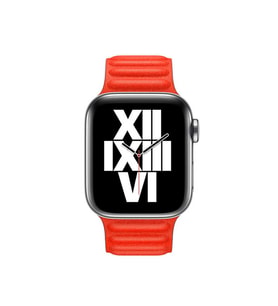 Lexroo Watch 38mm KRD-34 Deri Kordon - Kırmızı