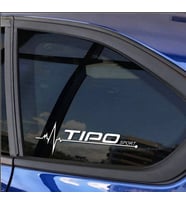 Tipo Nabız Kalp atışı sticker 2 adet kelebek cam