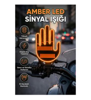 176 LED Amber Sinyal Işığı – El Hareketi Kontrollü Trafik Uyumlu Model