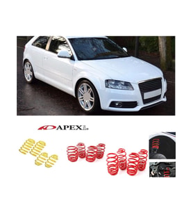 audi a3 (2003-2012) 8p uyumlu apexi 3.5 cm spor yay