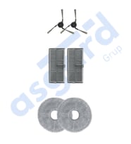 Dreame X40 MASTER-X40 ULTRA-L40 ULTRA UYUMLU 2 Yan Fırça 2 Filtre 2 Mop