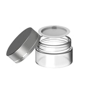 35 ml Boş Şeffaf Cam Seyahat Krem ve Organizer Kavanozu Kozmetik Kutu