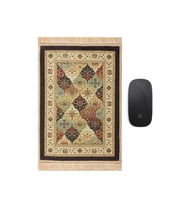 Bursa İpek Siyah Dekoratif Küçük Halı Mousepad