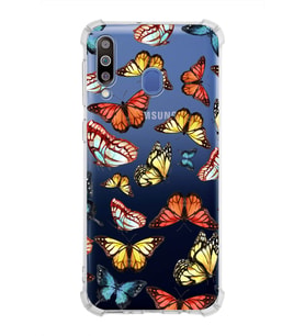 PrintiFy Samsung Galaxy M30 Uyumlu Water Color 2 Baskılı Şeffaf Köşe Korumalı Antişok Kılıf