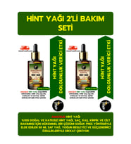 HİNT YAĞI 2'Lİ (%100 SAF VE DOĞAL-SOĞUK PRES) BESLEYİCİ ETKİ 2x50 ml / 3.4 Fl Oz