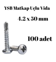 Yıldız Silindir Başlı 4.2x50 YSB Matkap Uçlu Akıllı Vida 100 Adet