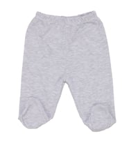 Unisex Sade Gri Patikli Tek Alt