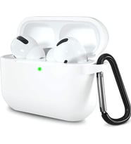 AirPods 3. Nesil ile Uyumlu Sert Likit Silikon Kılıf – Kolay Temizlenebilir, [BPA FREE] Astar Kaplı İç Yüzey Kapak, Düşmeye Karşı Tam Koruma, Kablosuz Şarj Uyumu - Beyaz