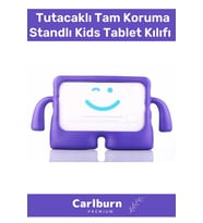 Özel Üretim Apple Samsung Uyumlu 8.7 Inç Yumuşak Dokulu Tutacaklı Tam Koruma Standlı Kids