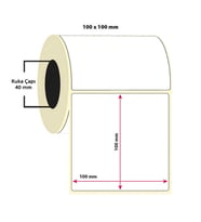 Taroks Termal Rulo Etiket 100 x 100 mm 500 Adet