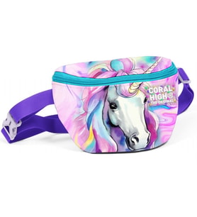 Coral High Unicorn Baskılı Kız Çocuk Bel Çantası