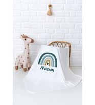 Pia Baby Premium %100 Pamuk Çift Kat Penye Bebek Battaniyesi 80x80 cm 5092-11 (Krem)
