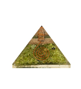 Zebercet Doğal Taş Organit Piramit - 9cm (Karışık)