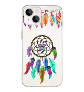 PrintiFy Apple  iPhone 13 ile Uyumlu 1mm Slim Fit Nazar Boncuğu 6 Baskılı Şeffaf  Kılıf