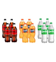 Coca-Cola Zero - Fanta - Sprite 1 lt 12 li Karma Koli