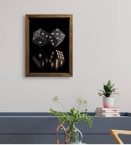 BK Gift Otel Odası Konseptli Doğal Masif Ahşap Çerçeveli Tablo 45x65cm-9