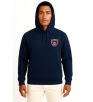 Kapüşonlu Türk Deniz Kuvvetleri Bröve Cep Tasarımlı Unisex Sweatshirt