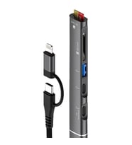 ZR563 Lightning Type-C 5 İn 1 Usb Hub Card Reader