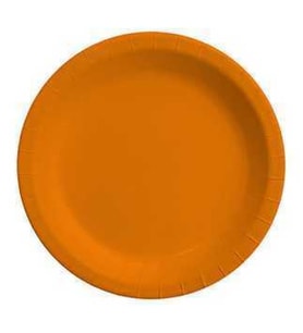 Tabak Karton Turuncu 23 cm 8'lı-
