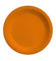 Tabak Karton Turuncu 23 cm 8'lı-