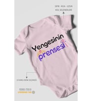 Yengesinin Prensesi Kısa Kollu Bebek Body %100 Pamuk