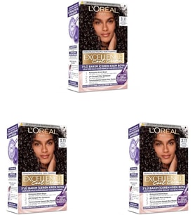 Excellence Creme Saç Boyası - 3.11 Ekstra Küllü Koyu Kahve (3 Paketi)