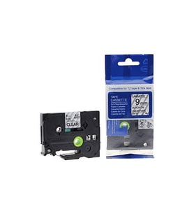 Brother P-Touch Muadili Şeffaf Etiket 9 Mm Tze-Tape Aze121