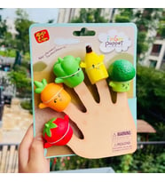 Finger Puppet Meyveler Parmak Kukla Seti 5 Meyveli Oyuncak Parmak Kukla