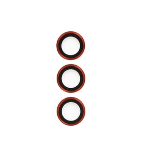 Uray store Samsung Galaxy S23 Ultra Metal Kamera Lens - Kırmızı