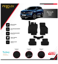 Renault Koleos 2016+ 3D Havuzlu Paspas (Siyah - Beyaz)
