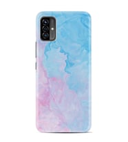 Reeder P13 Pro Max Lite 2022 Kılıf Resimli Desenli Baskılı Silikon Kılıf Pink Blue Abstract 1385