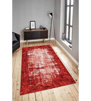 Dijital Baskılı Yıkanabilir Kaymaz Modern Renkli Salon Halısı Mutfak Halısı Yolluk ND-HY-918 (Kırmızı)