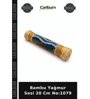 Özel Üretim Müzik Aleti Ritim Dekoratif Doğal Bambu Yağmur Sesi 20 Cm No:1079
