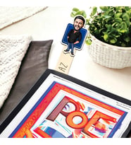 Kişiye Özel Havalı ve Yakışıklı Karikatürlü Çubuk Kitap Ayracı