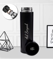 Kişiye Özel Kendin Tasarla Siyah 500 ML Dereceli Termos (Model 3)