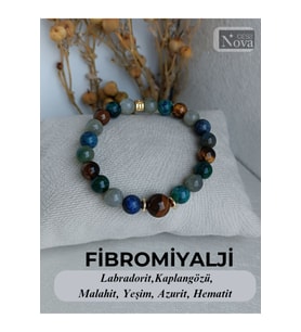 Sertifikalı Doğal Taş Fibromiyalji Bilekliği