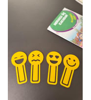 ToDekora Emoji Kitap Ayracı Seti 4’lü - Sarı Renkli Eğlenceli Okuma Ayracı-Okuma Dostları