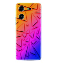 Tecno Pova 5 Kılıf Silikon Desen Özel Seri Üçgenler 1635