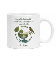 Ekoloji Uzmanına Ekosistem Sürdürülebilirlik Besin Zinciri Kupa Hediye Bardak