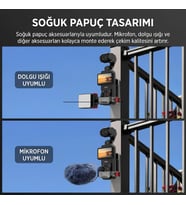 DJI Osmo Pocket 3/4 ile Uyumlu Manyetik Genişletme Çerçevesi EXP