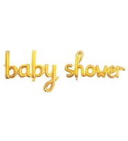 Baby Shower Gold Folyo Balon - Bebek Çocuk Parti Kutlama Seti 
