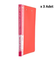Bigpoint Çift Sıkıştırmalı Dosya A4 Mat Kırmızı x 3 Adet