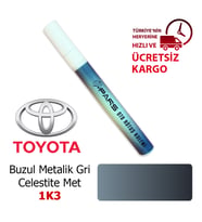 PARS Toyota 1K3 Buzul Metalik Gri - Celestite Met Çizik Giderici Oto Rötuş Boya Kalemi