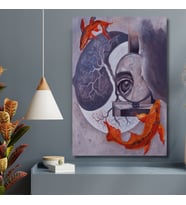 Tekli Dikey Kanvas Duvar Tablosu Pablo Picasso Hayat “La Vıe”