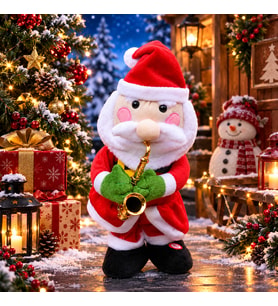 SAKSAFON ÇALAN NOEL BABA MÜZİKLİ DANS EDEN NOEL BABA YILBAŞI HEDİYESİ NOEL HEDİYESİ CHRISTMAS GIFT